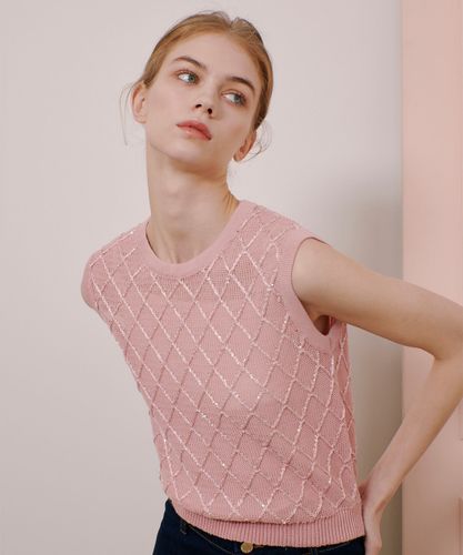 LOULOU WILLOUGHBY フラワーエンブロイダリープルオーバー ニット