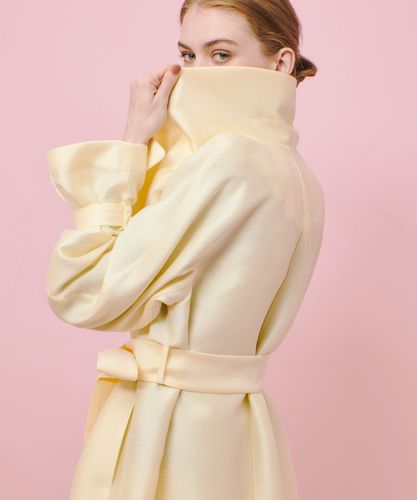 シルキーダブルクロスドレスコート|allureville OFFICIAL SITE