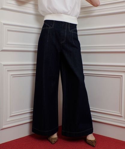 アルアバイル ダークデニム ワイドパンツ　Loulou Willoughby LOULOU WILLOUGHBY】◇デニムバギーパンツ|allureville OFFICIAL SITE