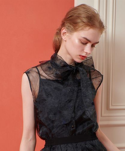 LOULOU WILLOUGHBY】ドットフラワーシシュウブルゾン|allureville