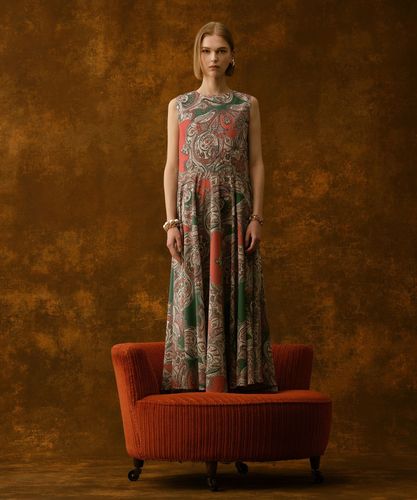 LOULOU WILLOUGHBY】RATTIペイズリーフレアワンピース|allureville