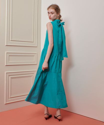 OBLI ボリュームタフタリボンワンピース ボリュームタフタリボンワンピース | DRESS | OBLI