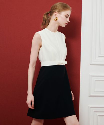 LOULOU WILLOUGHBY】バイカラーリボンワンピース|allureville OFFICIAL