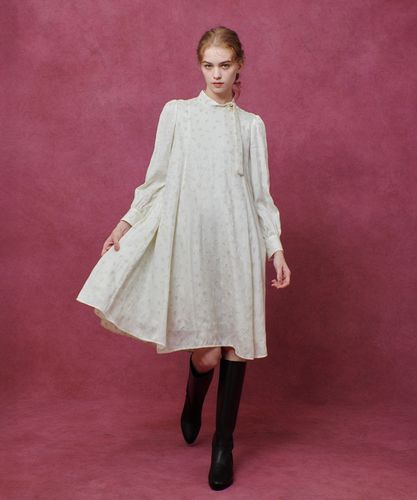 LOULOU WILLOUGHBY】KEYジャガードフレアワンピース|allureville