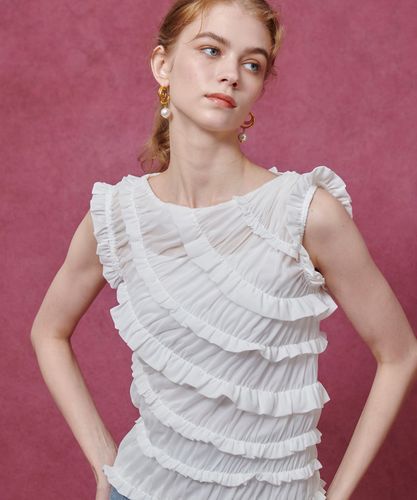 LOULOU WILLOUGHBY RATTIシフォンフラワープリントブラウス LOULOU WILLOUGHBY】RATTIシフォンフラワープリントブラウス