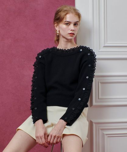 ルルウィルビー　ショルダーリボンミニタンクプルオーバー LOULOU WILLOUGHBY】ショルダーリボンミニタンクプル