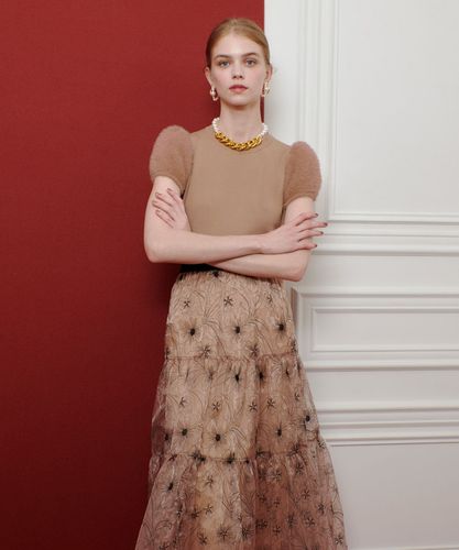 LOULOU WILLOUGHBYルルウィルビー　フェザースリーブプルオーバー WEB限定【LOULOU WILLOUGHBY】フェザースリーブプルオーバー