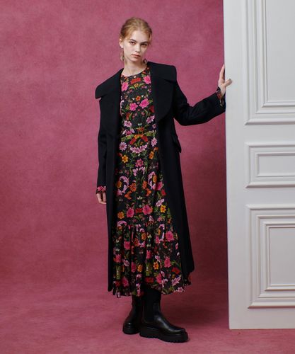 グレンチェックロングチェスターコート|allureville OFFICIAL SITE