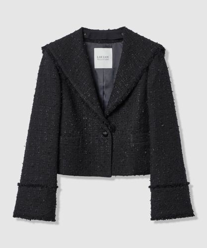 allureville(アルアバイル)ツイードフリンジジャケット　K0403 ◇ ヘリンボンツイードテーラードジャケット|allureville OFFICIAL