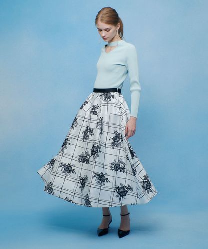 Sov. LIMONTA フラワー ジャガードスカート イタリア製 雑誌掲載品 LIMONTAフラワージャガードスカート|allureville OFFICIAL SITE