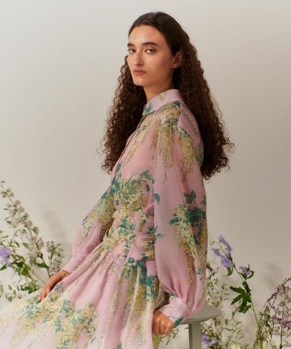 【LOULOU WILLOUGHBY】ポリジョーゼットブラウス ピンク trim_ofalv_item4a130cf277ee11f