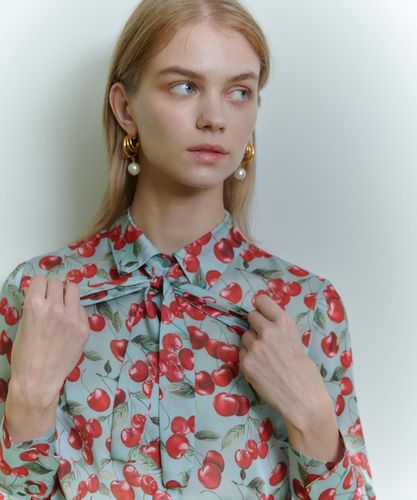 新品タグ有★最終値下げ★ルルウィルビー マリーナプリント ブラウス　2025SS LOULOU WILLOUGHBY】RATTI マリーナプリントブラウス|allureville