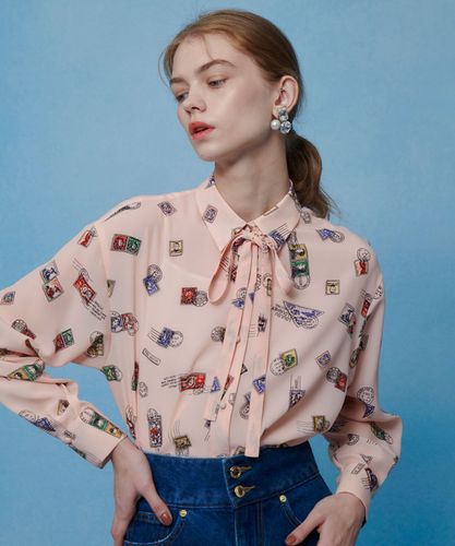 LOULOU WILLOUGHBY】シンメトリーフラワーリボンブラウス|allureville