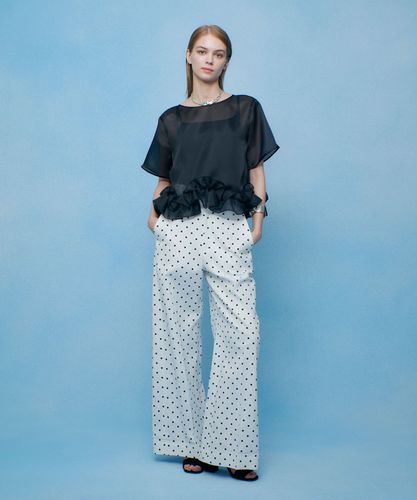 美品　ルルウィルビー　シアーブラウス　白　アルアバイル 2WAYシアーブラウス|allureville OFFICIAL SITE / ONLINE SHOP