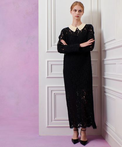 LOULOU WILLOUGHBY】パールネックレースワンピース|allureville