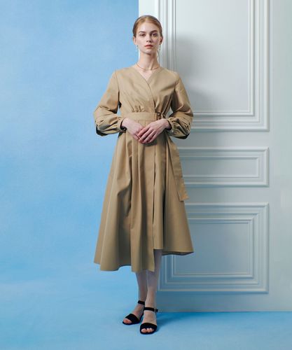 LOULOU WILLOUGHBY】バックルベルトカシュクールワンピース