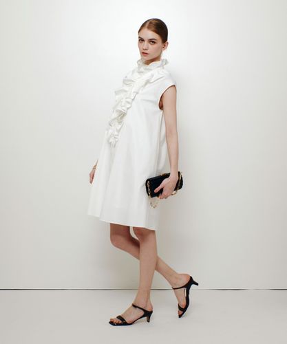【LOULOU WILLOUGHBY】シアージャガードリボンワンピース LOULOU WILLOUGHBY】シアージャガードテーラーワンピース|allureville