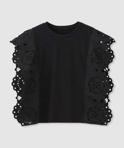 【LOULOU WILLOUGHBY】スパンコールＴシャツ　ブラック LOULOU WILLOUGHBY（ルルウィルビー） tシャツ 「LOULOU WILLOUGHBY