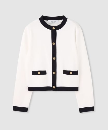 ◇配色ポケットクルーカーディガン|allureville OFFICIAL SITE