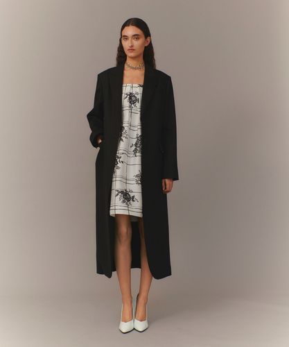 グレンチェックロングチェスターコート|allureville OFFICIAL SITE