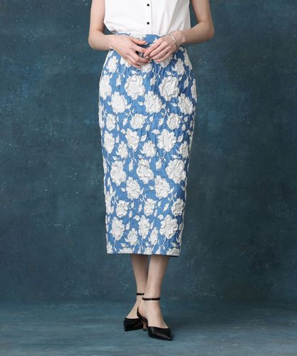ETIQUE フラワージャガードタイトスカート|allureville OFFICIAL SITE