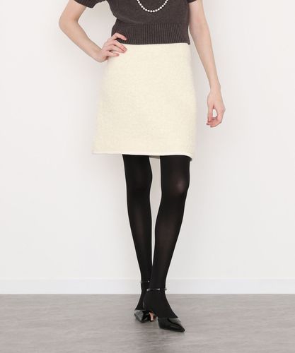 LOULOU WILLOUGHBYロービング千鳥タックミニスカート　ホワイト ロービング千鳥タックミニスカート|allureville OFFICIAL SITE