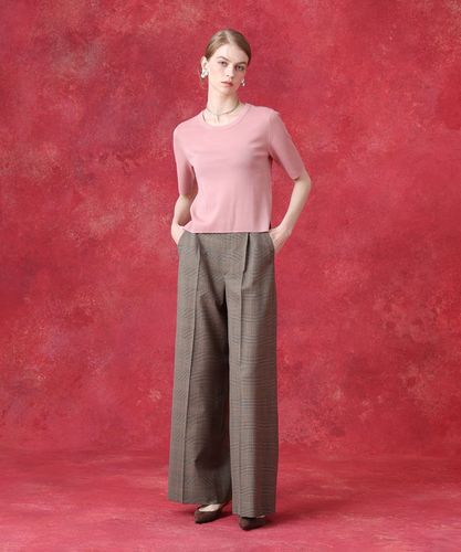 グレンチェックワイドパンツ|allureville OFFICIAL SITE / ONLINE SHOP