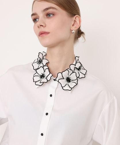未使用タグ＊Loulou Willoughbyリボン付きオレンジシフォンブラウス ダブルクロス袖リボンブラウス|allureville OFFICIAL SITE / ONLINE