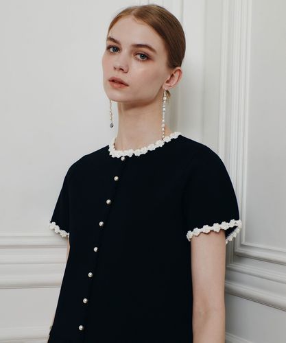 LOULOU WILLOUGHBY】フラワービジューポロ|allureville OFFICIAL SITE