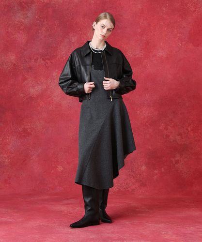 ステンカラーレザーブルゾン|allureville OFFICIAL SITE / ONLINE SHOP