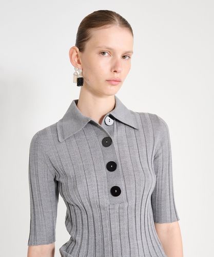 ランダムストライプニットポロ|allureville OFFICIAL SITE / ONLINE