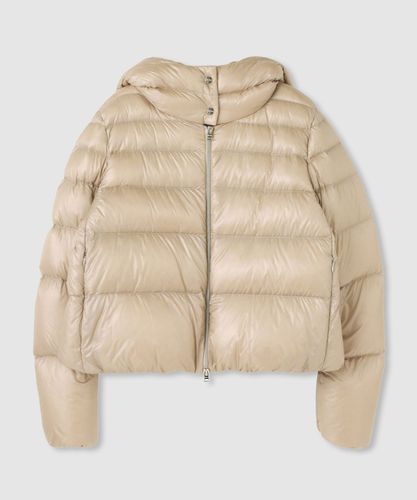 Herno フード付きジャンパー ベージュ HERNO(ヘルノ－)】 HOODED ZIPPER SHORT FUR|allureville OFFICIAL