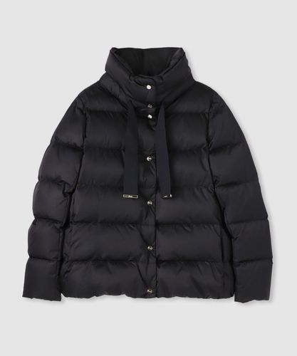 HERNO(ヘルノ－)】 HIGH COLLAR FUR COMBI MIDDLE DOWN|allureville