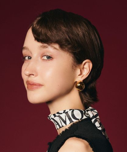 Saskia Diez(サスキアディッツ)】 FLUID EARRINGS SHORT GOLD