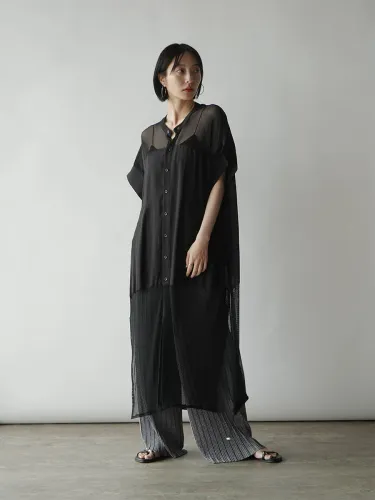 新品☆ベージュ☆プリーツワイドパンツ☆新品☆送料込☆YAMADAYA ペイントプリーツワイドパンツ - Vin - Vin｜YAMADAYA STORE