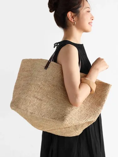 美品 DIESEL トートバッグ かごバッグ ラフィア デニム 大容量 バッグ レディース トートバッグ 大容量 大きめ メンズ デニム