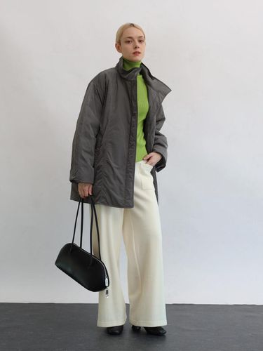 圧縮ウールジョーゼットワイドパンツ - Aga×NORITAKE - Aga｜YAMADAYA