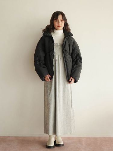 Double zip padded jacket - FIKA. - FIKA.｜YAMADAYA STORE