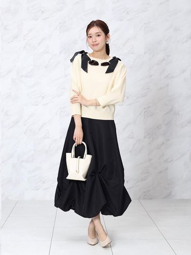 ★新品タグ付き！フェンネル/ボリュームバルーンスカート ブラック FENNEL★ ボリュームタックバルーンスカート - FENNEL - FENNEL｜YAMADAYA STORE