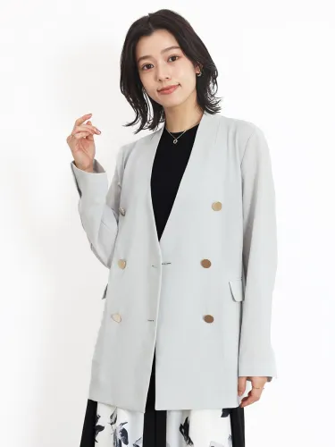 ノーカラーダブルジャケット - FENNEL - FENNEL｜YAMADAYA STORE