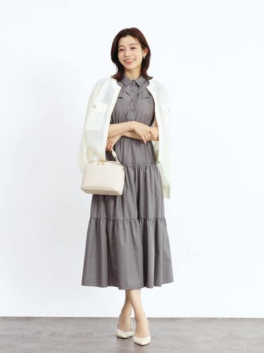 格子編みデザインティアードワンピース - FENNEL - FENNEL｜YAMADAYA STORE