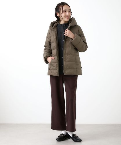 レディース フード付き ダウン ジャケット【撥水加工】【一部店舗限定