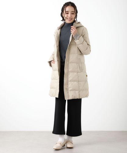 レディース タフタダウン ロング コート【撥水加工】【一部店舗限定