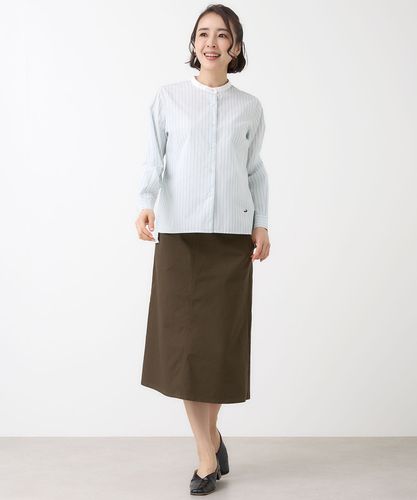 値下げ 新品 GARCONS 26SS スカート リネン S 本ライン レディース リネンブレンド Aライン スカート通販 [0306-61600