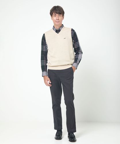 メンズ 10ゲージVネックベスト【洗濯機洗いOK】通販 [1003-06582