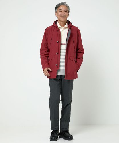 バーディハント メンズ アウター M 赤色 メンズ タフタ フード付き マウンテン パーカー通販 [1004-55408