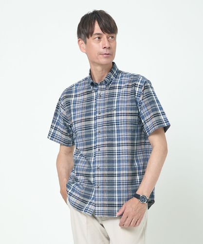 CROCODILEチェック柄シャツ　グレー　チェック レディース アムンゼン チェック柄 ブラウス通販 [2001-53107