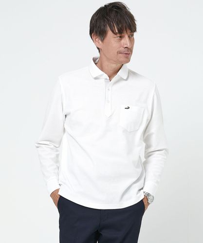 ✨近年 未使用級✨レオナール モノトーンボタニカルポロシャツ トリム ロゴ XL ✨近年 未使用級✨レオナール モノトーンボタニカルポロシャツ