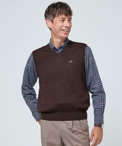 ワックメンズベスト(新品未使用) 25SS｜WEB限定】MEN ハイブリッドニットベスト ブラック