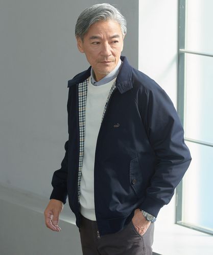 【未使用級】クロコダイル ブルゾン ニット ジャケット ダークブラウン 2L メンズ ハウンドブルゾン【日本製生地】通販 [1604-06400